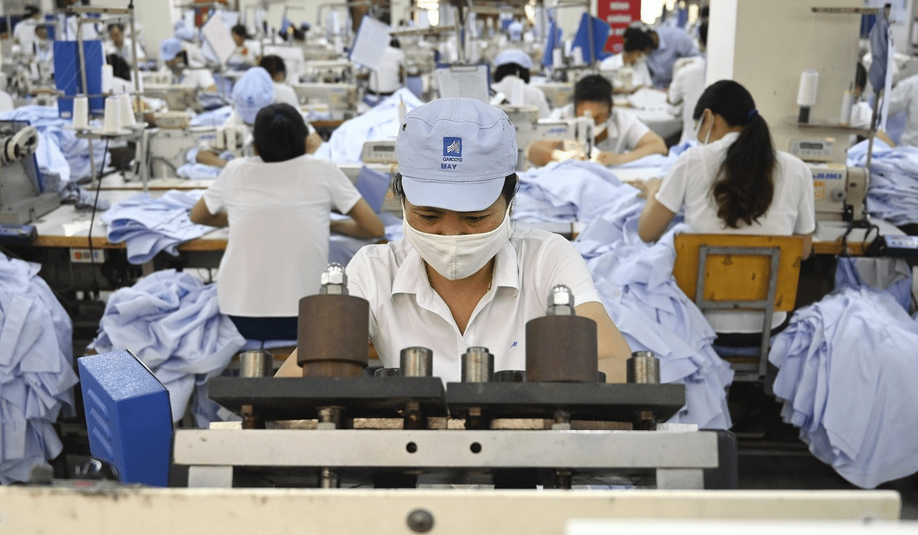 Garment factory in Hanoi, Vietnam