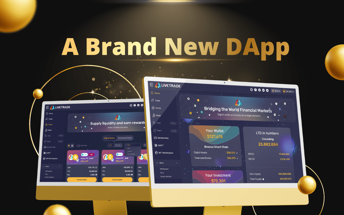 Brand new LiveTrade DApp